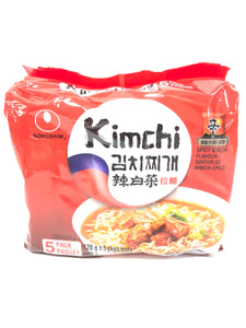 农心辛拉面 辣白菜 汤面 拉面 5*120g Nonoshim Kimchi Instant Ramen