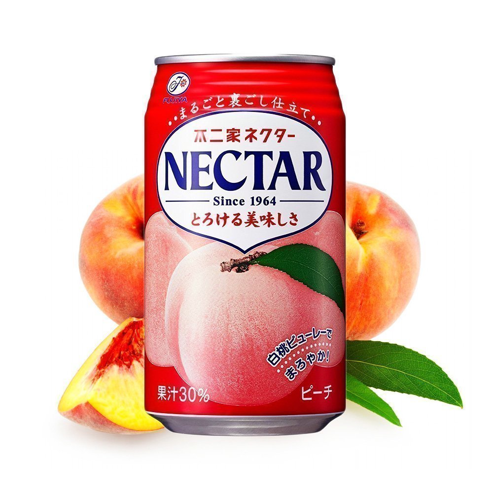 不二家 白桃果汁350g FUJIYA Nectar Peach Juice 350g