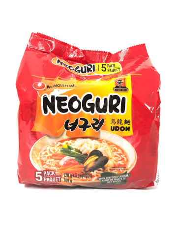 农心辛拉面 乌龙 汤面 拉面 5*120g NonoshimNeoguri Udon Instant Ramen