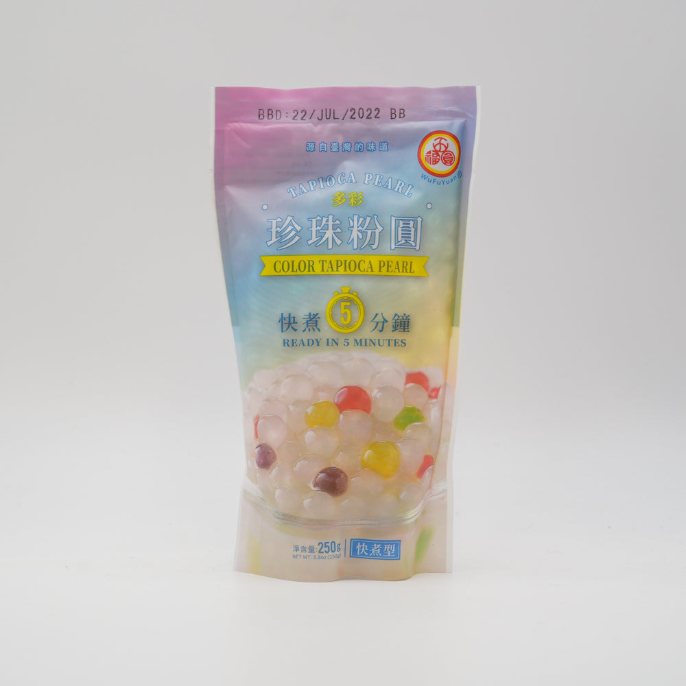 五福圆 多彩珍珠粉圆 Color tapioca pearl 250g