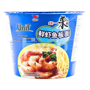 统一 鲜虾鱼板面 Unif Bowl instant Noodle shrimp fish flavor 108g