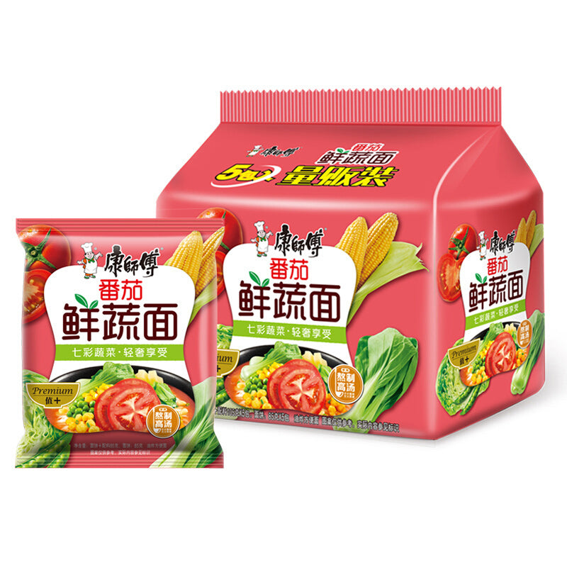 康师傅番茄鲜蔬面 Instant noodle tomato vegetable flavor